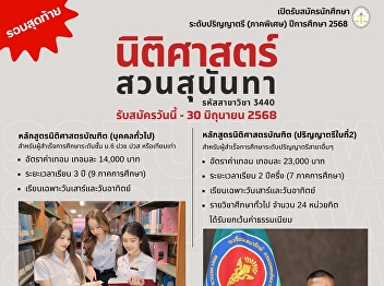 The Faculty of Law is now accepting
applications for new undergraduate
students (Special Program) for the
academic year 2025.