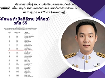 แอดมินขอแสดงความยินดีกับ  นายวินัศพล
กำบิลดีลิราช (พี่ก็อต) นักศึกษารหัส 55