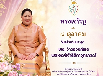เนื่องในโอกาสวันคล้ายวันประสูติ
พระเจ้าวรวงศ์เธอ
พระองค์เจ้าสิริภาจุฑาภรณ์ ๘ ตุลาคม ๒๕๖๙